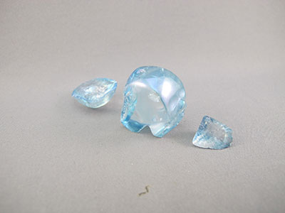 Aqua Aura Crystal Skull